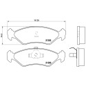 Jogo de 4 pastilhas de freio BREMBO P 24 028