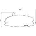 Jogo de 4 pastilhas de freio BREMBO P 24 032