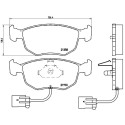 Jogo de 4 pastilhas de freio BREMBO P 24 035