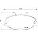 Jogo de 4 pastilhas de freio BREMBO P 24 050