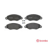 Jogo de 4 pastilhas de freio BREMBO P 24 053