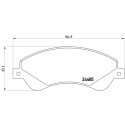 Jogo de 4 pastilhas de freio BREMBO P 24 065