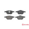 Jogo de 4 pastilhas de travao com lado de instalacao direccional Brake Pads
