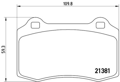 Jogo de 4 pastilhas de freio BREMBO P 24 073