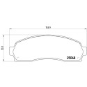 Jogo de 4 pastilhas de freio BREMBO P 24 081