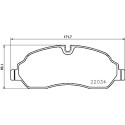 Jogo de 4 pastilhas de freio BREMBO P 24 171