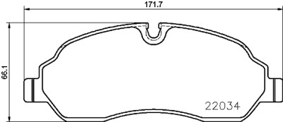Jogo de 4 pastilhas de freio BREMBO P 24 171