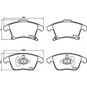 Conjunto de 4 pastilhas de freio BREMBO P 24 173