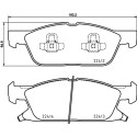 Jogo de 4 pastilhas de freio BREMBO P 24 188