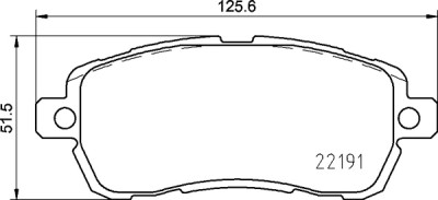 Jogo de 4 pastilhas de freio BREMBO P 24 203