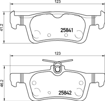 Jogo de 4 pastilhas de freio BREMBO P 24 204