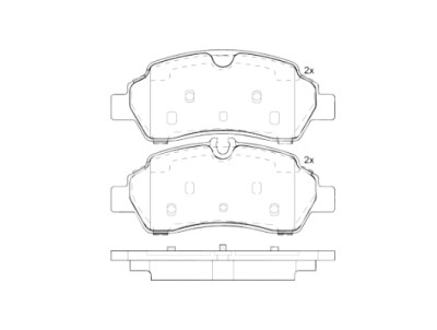 Jogo de 4 pastilhas de freio BREMBO P 24 209