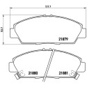 Jogo de 4 pastilhas de freio BREMBO P 28 021