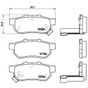 Jogo de 4 pastilhas de freio BREMBO P 28 025