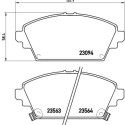 Jogo de 4 pastilhas de freio BREMBO P 28 029