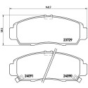 Jogo de 4 pastilhas de freio BREMBO P 28 034