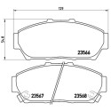 Jogo de 4 pastilhas de freio BREMBO P 28 048