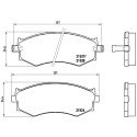 Jogo de 4 pastilhas de freio BREMBO P 30 002
