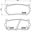 Jogo de 4 pastilhas de freio BREMBO P 30 008