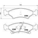 Jogo de 4 pastilhas de freio BREMBO P 30 009