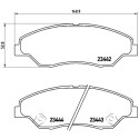 Jogo de 4 pastilhas de freio BREMBO P 30 015