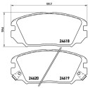Jogo de 4 pastilhas de freio BREMBO P 30 031