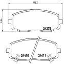Jogo de 4 pastilhas de freio BREMBO P 30 032