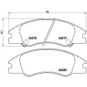 Jogo de 4 pastilhas de freio BREMBO P 30 042