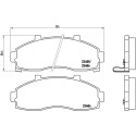 Jogo de 4 pastilhas de freio BREMBO P 30 044