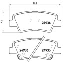 Jogo de 4 pastilhas de freio BREMBO P 30 047