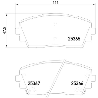 Jogo de 4 pastilhas de freio BREMBO P 30 053