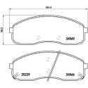Jogo de 4 pastilhas de freio BREMBO P 30 058