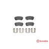 Jogo de 4 pastilhas de freio BREMBO P 30 068
