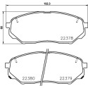 Jogo de 4 pastilhas de freio BREMBO P 30 086