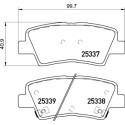 Jogo de 4 pastilhas de freio BREMBO P 30 094