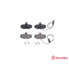 Jogo de 4 pastilhas de freio BREMBO P 36 006