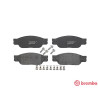 Jogo de 4 pastilhas de freio BREMBO P 36 012