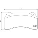 Jogo de 4 pastilhas de freio BREMBO P 36 014