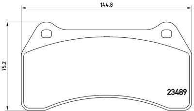 Jogo de 4 pastilhas de freio BREMBO P 36 014