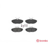 Jogo de 4 pastilhas de freio BREMBO P 36 015