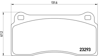 Jogo de 4 pastilhas de freio BREMBO P 36 018