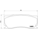 Jogo de 4 pastilhas de freio BREMBO P 36 023