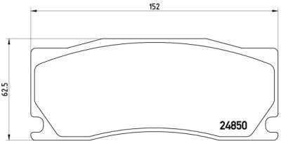 Jogo de 4 pastilhas de freio BREMBO P 36 023