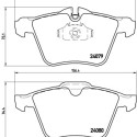 Jogo de 4 pastilhas de freio BREMBO P 36 027