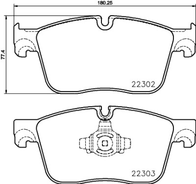 Jogo de 4 pastilhas de freio BREMBO P 36 031