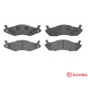 Jogo de 4 pastilhas de freio BREMBO P 37 001