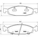 Jogo de 4 pastilhas de freio BREMBO P 37 005