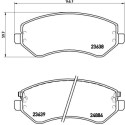 Jogo de 4 pastilhas de freio BREMBO P 37 007