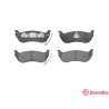 Jogo de 4 pastilhas de freio BREMBO P 37 009