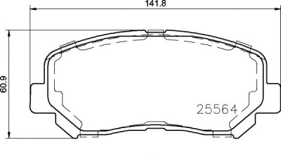 Jogo de 4 pastilhas de freio BREMBO P 37 019